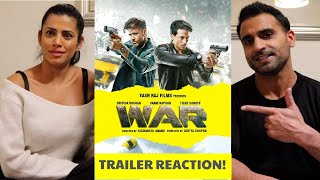 WAR  Hrithik Roshan  Tiger Shroff  Vaani Kapoor  Trailer REACTION