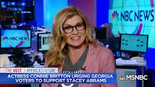 Connie Britton on working with Michelle Obama  Andrea Mitchell Reports  MSNBC