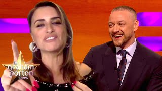 Penlope Cruz Calls Out James McAvoy For His Impression Of Her  The Graham Norton Show