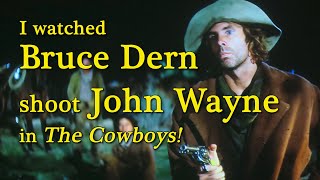 I watched Bruce Dern shoot John Wayne in The Cowboys Robert Carradine on A WORD ON WESTERNS