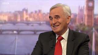 BBC  The Andrew Marr Show  April 5th  John McDonnell MP on meeting Extinction Rebellion