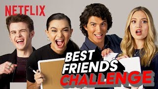 Best Friends Challenge w the Ashley Garcia Cast  Netflix After School