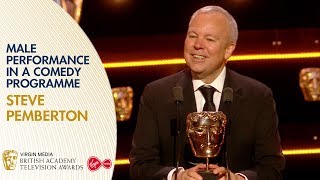 Steve Pemberton Wins Male Performance in a Comedy Programme  BAFTA TV Awards 2019