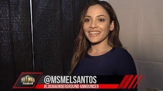 Melissa Santos w Vampiro  Lucha Underground Houston