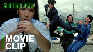 Donnie Yen best fly kick in the action movie game  In the Line of Duty 4 Witness 1989