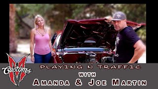 Behind the scenes Joe and Amanda Martin from Iron resurrection  on The PLAYING N TRAFFIC SHOW