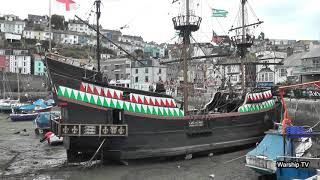 A TOUR AROUND SIR FRANCIS DRAKES GALLEON THE GOLDEN HIND AT BRIXHAM HARBOUR  28th September 2018