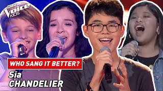 Who sang Sias Chandelier the best  The Voice Kids
