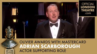 Adrian Scarborough wins Best Actor in a Supporting Role  Olivier Awards 2011 with Mastercard