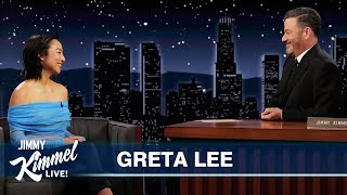 Greta Lee on Her Parents Being Weird at Events Past Lives Oscar Buzz  Waiting on Celebrities