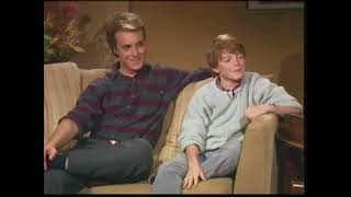 Dot Moore Interviews Stars of The Facts of Life Ryan Cassidy  Mackenzie Astin in Hollywood 1985