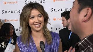 Nichole Sakura Carpet Interview at Suzume Premiere in Los Angeles