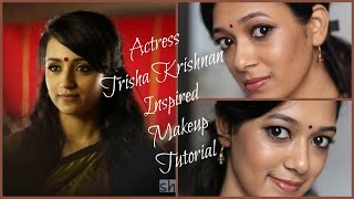 South Indian Actress Trisha Krishnan Inspired Makeup Tutorial  Yennai Arindhaal  Beauty5  By Dhiv