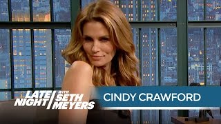 Cindy Crawford Looks Back at Some of Her Best and Worst Photos  Late Night with Seth Meyers