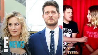 Michael Bubls Wife Defends Him After Elbow Video  E News