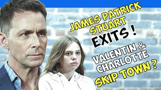 General Hospital James Patrick Stuart Exits  Valentin  Charlotte Skip Town gh generalhospital