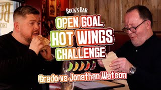  GRADO vs JONATHAN WATSON HOT WINGS CHALLENGE Hilarious Stories Patter and Wings All On Fire 