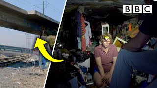 Living in a bridge Homeless in LA  The Americas with Simon Reeve  BBC