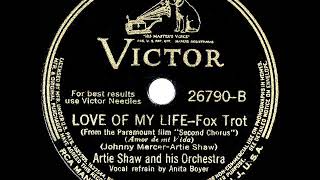 1940 OSCARNOMINATED SONG Love Of My Life  Artie Shaw Anita Boyer vocal