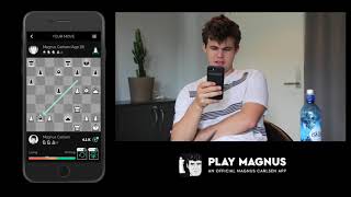 Magnus Carlsen vs Himself at Age 18 on the Play Magnus app