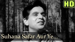 Suhana Safar Aur Ye  Madhumati Songs  Dilip Kumar  Vyjayantimala  Mukesh