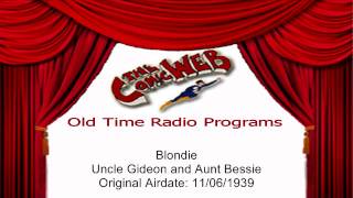 Blondie and Dagwood Uncle Gideon and Aunt Bessie  ComicWeb Old Time Radio