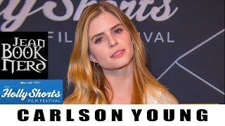 CARLSON YOUNG Interview  THE BLAZING WORLD  HollyShorts 2018  JeanBookNerd
