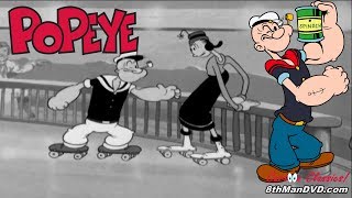 POPEYE THE SAILOR MAN A Date to Skate 1938 Remastered HD 1080p  Jack Mercer Mae Questel