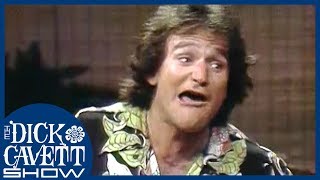 Robin Williams Dribbles on Himself  The Dick Cavett Show