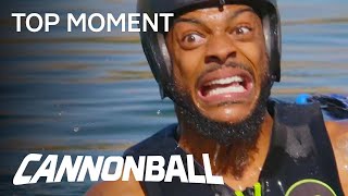 Cannonball  Tim Willy Faceplants Into A Buoy  Season 1 Episode 1  on USA Network
