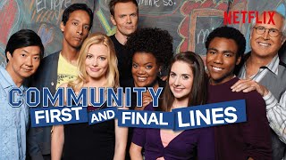 Every First and Last Line in Community  Netflix
