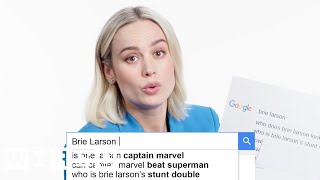 Brie Larson Answers the Webs Most Searched Questions  WIRED