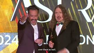 Al Yankovic  Eric Appel Acceptance Speech  Best Writing  Astra TV Awards