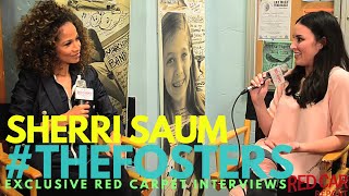 Sherri Saum interviewed on the set of Freeforms The Fosters for S4 CastInterviews TheFosters