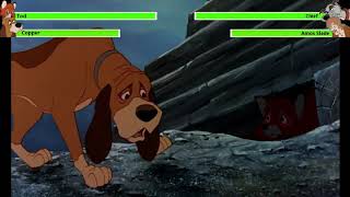The Fox and the Hound 1981 Chief Chase Tod with healthbars
