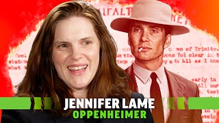 Oppenheimer Interview Jennifer Lame on Christopher Nolans Weird Magic Trick