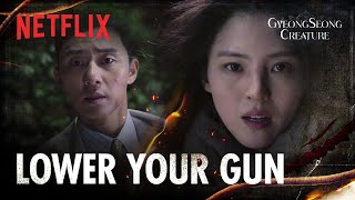 Taesang and Chaeok exchange intense greetings  Gyeongseong Creature Ep 1  Netflix ENG SUB