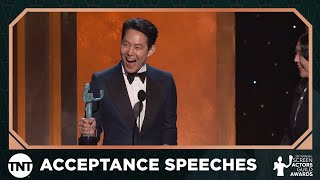 Lee JungJae Award Acceptance Speech  28th Annual SAG Awards  TNT