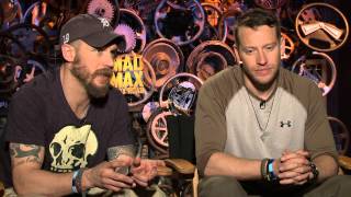 Mad Max Fury Road Tom Hardy  Jacob Tomuri Official Movie Interview  ScreenSlam