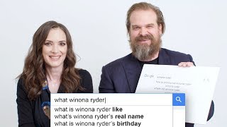 Stranger Things Winona Ryder  David Harbour Answer the Webs Most Searched Questions  WIRED