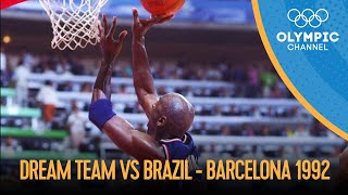 The USAs Dream Team v Brazil  Mens Basketball  Barcelona 1992 Replays