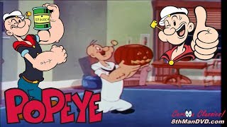 POPEYE THE SAILOR MAN Fright to the Finish 1954 Remastered HD 1080p  Jackson Beck