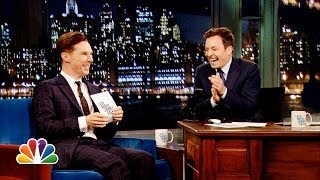 Alan Rickmanoff with Benedict Cumberbatch and Jimmy Fallon Late Night with Jimmy Fallon