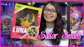 E2046 Human Luna PrePainted Figure Review  SHE HUGE  Sailor Moon Reviews by Sailor Snubs