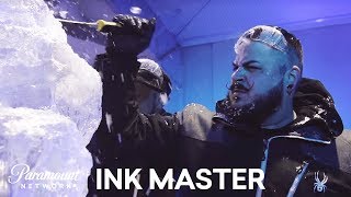 Breaking the Ice in the First Flash Challenge  Ink Master Shop Wars Season 9