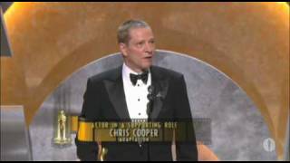 Chris Cooper Wins Supporting Actor 2003 Oscars