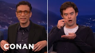 Fred Armisen Fires Back At Bill Haders Impression  CONAN on TBS