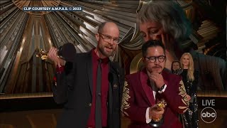 Daniel Kwan and Daniel Scheinert win Oscar for directing for Everything Everywhere All at Once