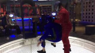 Ned Bellamy tries to get out of the ifly
