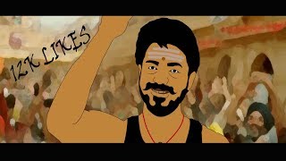 Mersal Teaser Animated version  Thalapathy Vijay  AR Rahman   Atlee  TSL